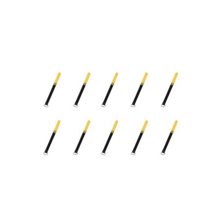 RockBoard Cable Ties, 10 pcs., Extra Small - Yello